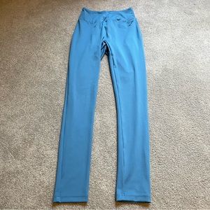 Gymshark GS Power Original Leggings Womens Small Costal Blue High Waisted Logo
